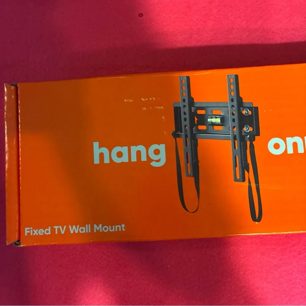 Orange Wall Mount Display Shelf